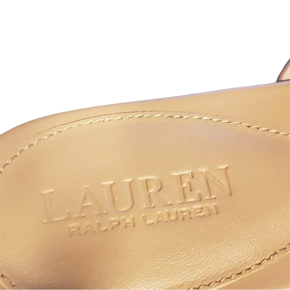 Ralph Lauren Tan and Snake Pattern Sandals - Picture 5 of 7